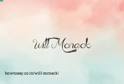 Will Mcnack