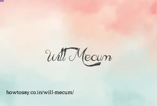 Will Mecum