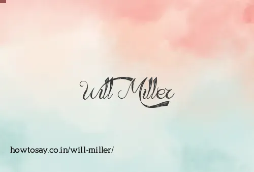 Will Miller