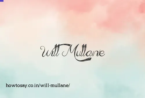 Will Mullane