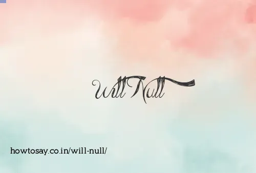 Will Null