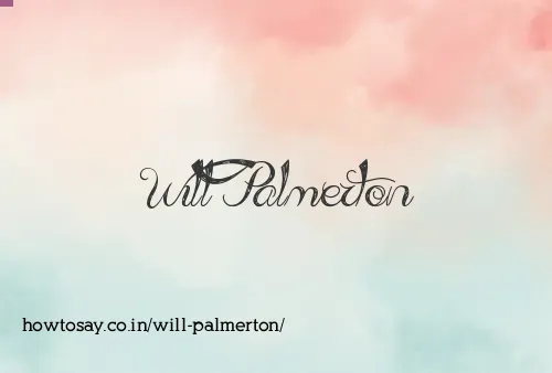 Will Palmerton