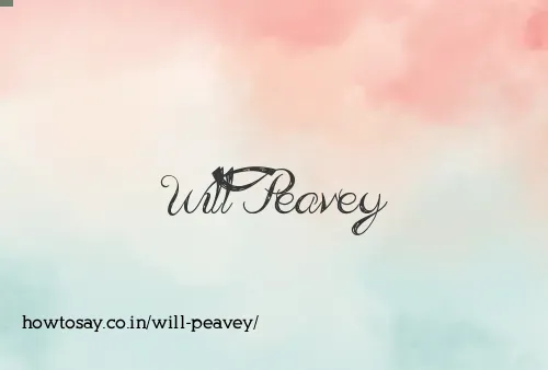 Will Peavey