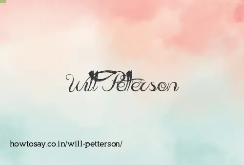 Will Petterson