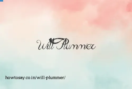 Will Plummer