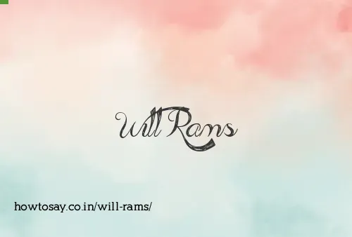Will Rams