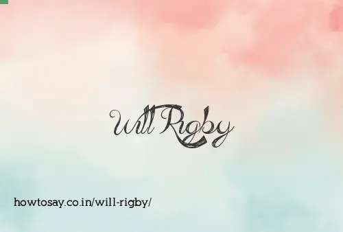 Will Rigby