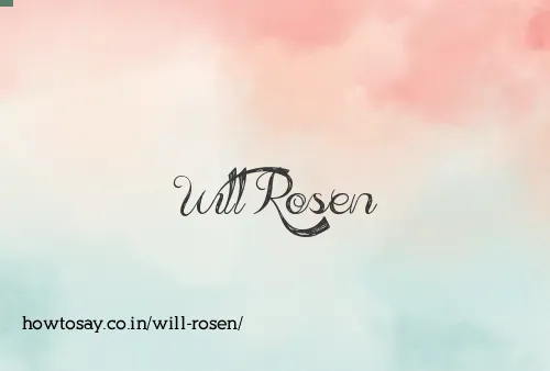Will Rosen