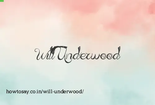Will Underwood