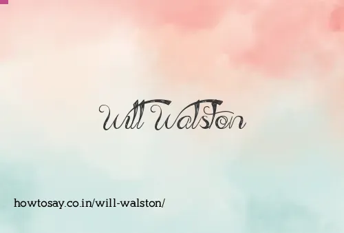 Will Walston
