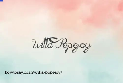 Willa Popejoy