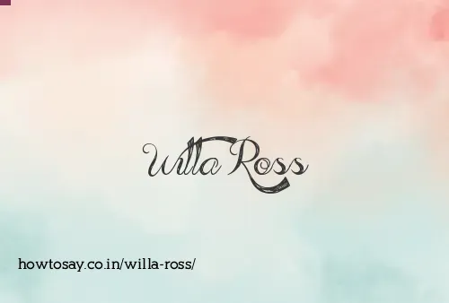 Willa Ross
