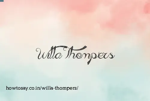 Willa Thompers