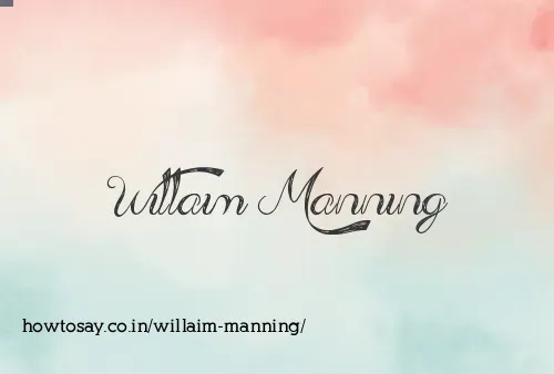 Willaim Manning