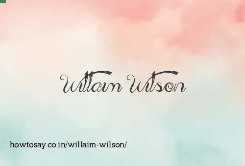 Willaim Wilson