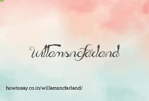 Willamsncfarland