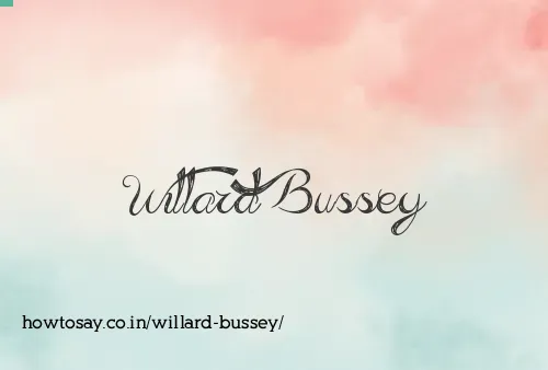 Willard Bussey