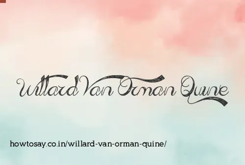 Willard Van Orman Quine
