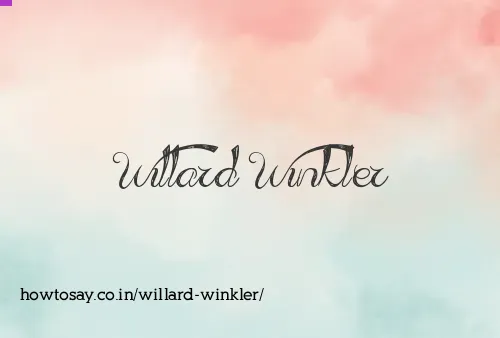 Willard Winkler