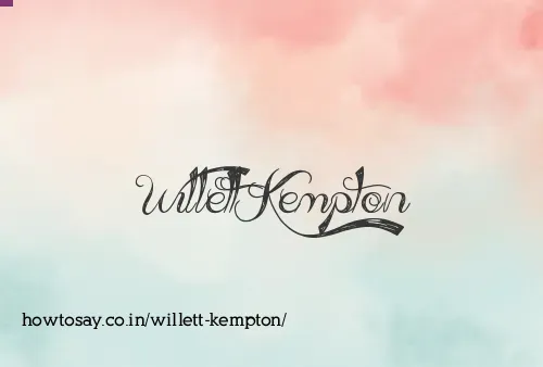 Willett Kempton
