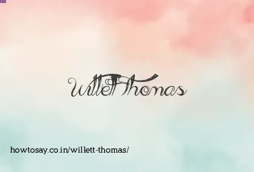 Willett Thomas