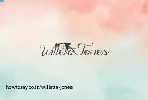 Willetta Jones