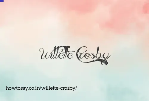 Willette Crosby