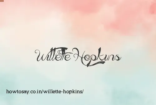 Willette Hopkins