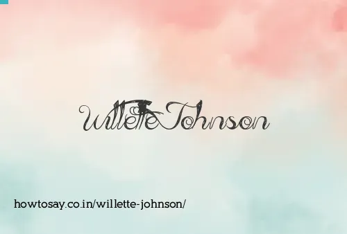 Willette Johnson