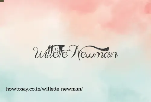 Willette Newman