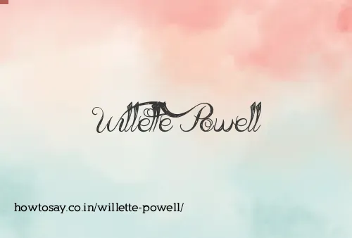 Willette Powell