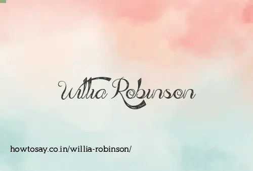Willia Robinson