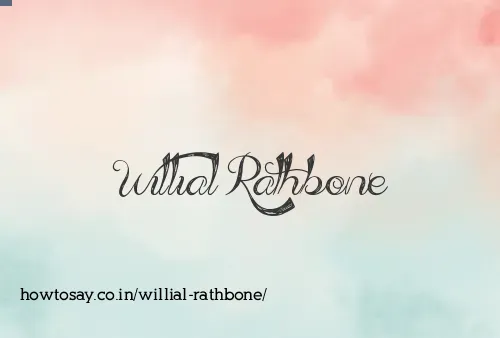 Willial Rathbone