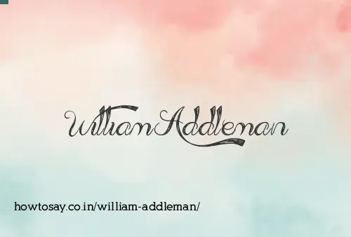 William Addleman