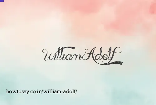 William Adolf