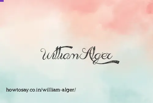 William Alger