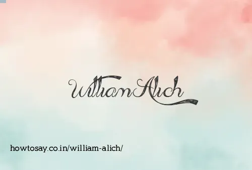 William Alich