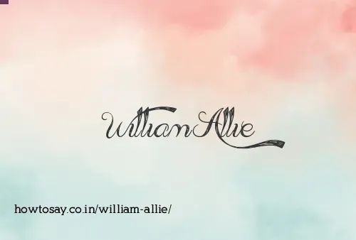 William Allie