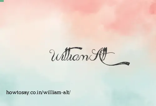 William Alt