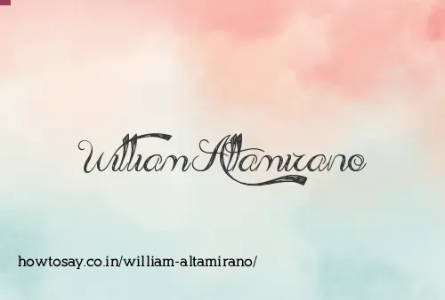 William Altamirano