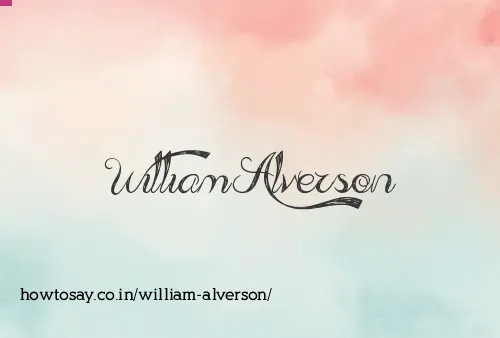 William Alverson