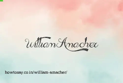 William Amacher