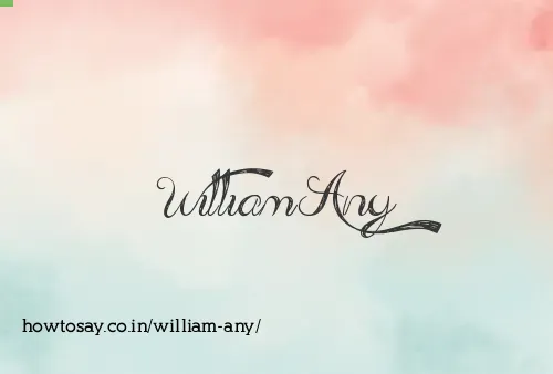 William Any