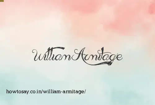 William Armitage