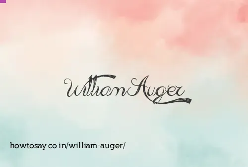 William Auger