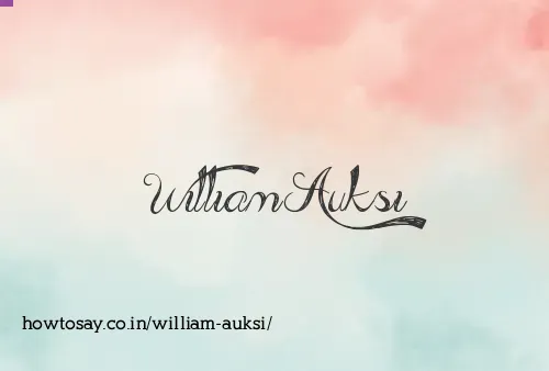 William Auksi