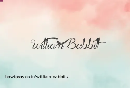 William Babbitt