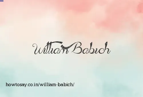 William Babich