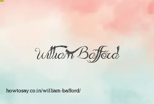 William Bafford