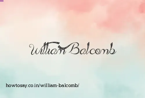 William Balcomb